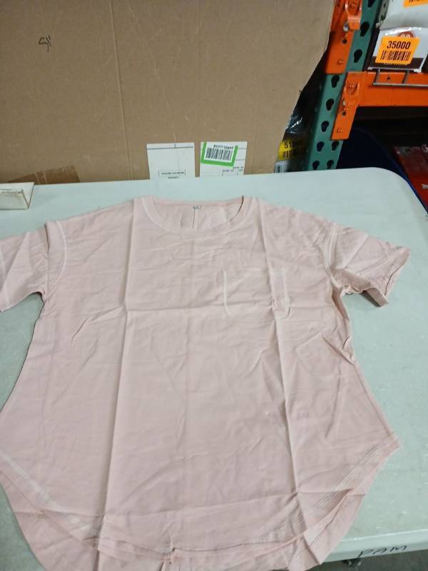 lot 52080 image: Basic Pink Cotton T-Shirt with Pocket-M