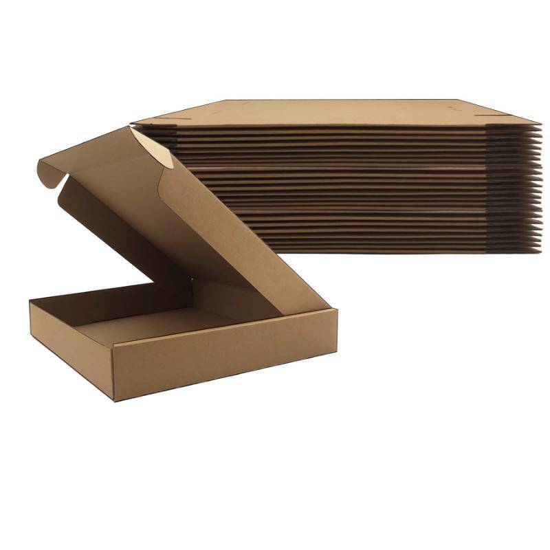 lot 62533 image: 13x11x2 inches Shipping Boxes Set of 24, Brown Corrugated Mailing Cardboard Box Literature Mailer for Packing Small Business Moving and Storage,E-Commerce Packaging (13x11x2) - Retail $30