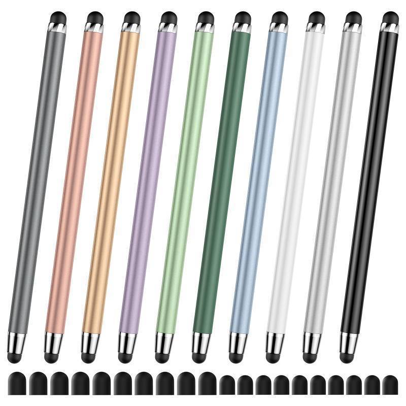 lot 50485 image: 10 PCS Stylus,Stylus Pen for Touchscreen,Stylus 2-in-1 High Sensitivity & Precision Suitable for Touch Screens of iPhoneipadAndroid Tablets(10 Stylus Pen  20 Tips) - Retail $10