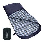 HiZYNICE Sleeping Bags for Adults Large Wide Cold Weather 0 Degree XL XXL Plus Size Oversized,Navy Blue Right Zip - Retail: $70