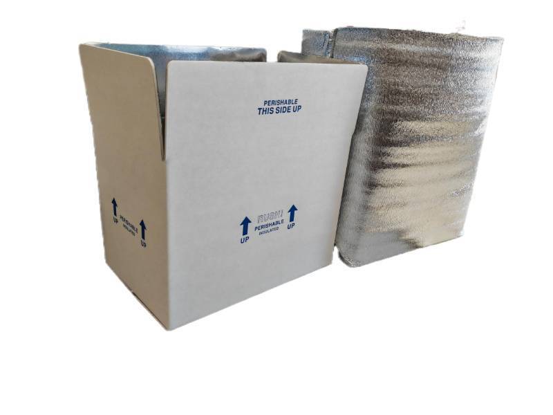 lot 5057 image: YUNSY-BOX double insulated courier box with aluminum foil plastic foam lining, 4pcs 15x11x10 inch for shipping perishable items, recommended to use dry ice (not included),shipping box Mailer Retal $50