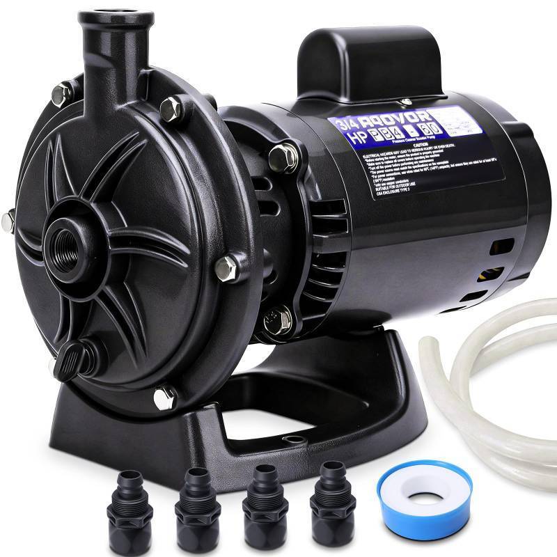 lot 5054 image: 34 HP PB4-60 Booster Pump, Replace for polaris PB4-60 Pool Booster Pump, Fit for polaris 180 280 380 480 3900 Pressure Side Pool Cleaners, 115V230V 60Hz Pure Copper Motor with Hose & Fittings - Retail $300