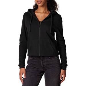 lot 4020 image: Amazon Essentials Womens Fleece Full-Zip Hoodie Black, Small - Retail $15