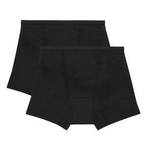 lot 4021 image: Hanes Womens Comfort, Period. Boxer Briefs, Super Leak Post-Partum & Period Underwear, 2-Pack - Retail $22