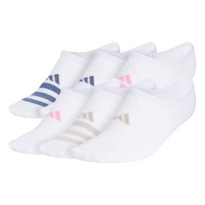 lot 4092 image: adidas Womens Superlite Super No Show Invisible Socks (6 Pairs) Lightweight & Breathable - Retail $19