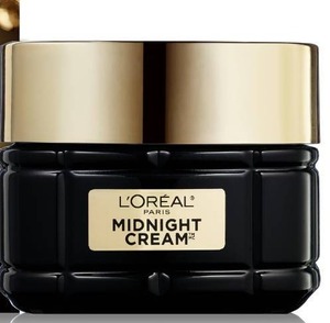 lot 4102 image: LOreal Paris Age Perfect Anti-Aging Midnight Cream, Face Moisturizer with Shea Butter to Reduce Wrinkles and Firm Skin, 1.7oz - Retail $30