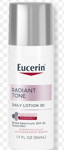 lot 4118 image: Eucerin Radiant Tone Daily Face Lotion SPF 30 Dark Spot Corrector 1.7 Oz  - Retail $12