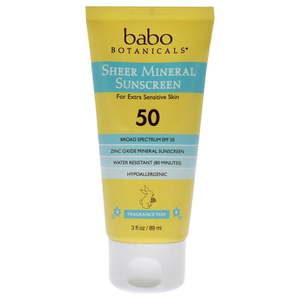 lot 4131 image: Babo Botanicals Sheer Mineral Sunscreen Lotion SPF 50   3 oz Sunscreen&nbsp