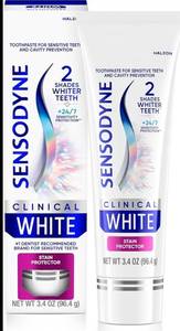 lot 4141 image: Sensodyne Clinical White Whitening Toothpaste with Stain Protector 3.4oz&nbsp