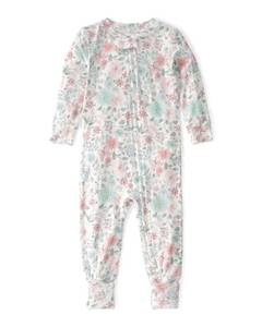 lot 4145 image: Carters Girl PurelySoft 1-Piece Pajamas, Multi Floral, 18M - Retail $20