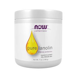 lot 4148 image: NOW Solutions, Pure Lanolin, Wind and Harsh Environment Skin Protectant, Thick Jelly, For Rough Dry Skin, 7-Ounce&nbsp