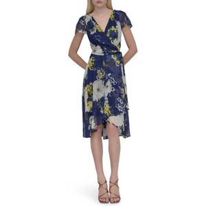 lot 4152 image: DKNY Womens Dress, NavyYellow, 6 - Retail $91