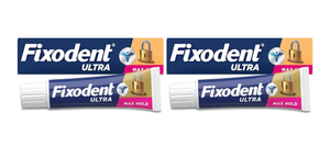 lot 4170 image: Fixodent Ultra Max Hold Denture Adhesive, 2.2 oz, (Pack of 2)&nbsp