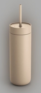 lot 4220 image: Fellow Carter Cold Tumbler with Straw - Retail $25