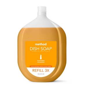 lot 4244 image: Method Liquid Dish Soap Refill Clementine 54 oz.