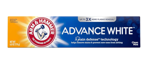lot 4260 image: Arm & Hammer Advance White Toothpaste, Clean Mint, 6.0 OZ (170 g) - 1 Count