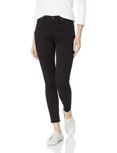 lot 4265 image: Amazon Essentials Womens Mid-Rise Stretchy Skinny Jeans, Black, 6 Long - Retail $15