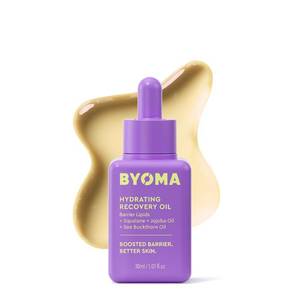 lot 4287 image: BYOMA Hydrating Recovery Oil - Luxury Face Oil with Squalane, Jojoba Oil & Seabuckthorn Oil - Instant Radiant and Glowy Skin - Barrier Repair Facial Oil - 1.01 fl. oz - Retail $18