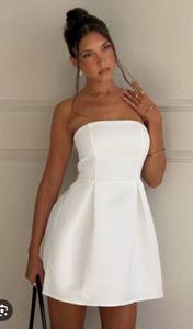 lot 4290 image: Princess Polly Spader Corset Mini Dress White Size 6 - Retail $45
