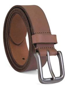lot 4293 image: Timberland Mens 35mm Classic Buckle Jean Leather Belts, Brown, 36 - Retail $20