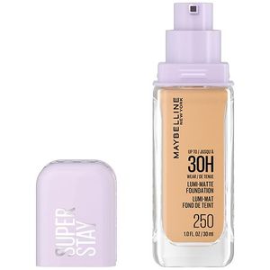 lot 4296 image: Maybelline Super Stay Up to 30HR Wear Lumi-Matte Liquid Foundation - 250 - 1 fl oz Skin Brightening & Tone Improvement, Noncomedogenic - Retail $17