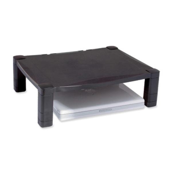 lot 131 image: Kantek MS400 Single Level Height-Adjustable Stand 17 x 13 14 x 3 to 6 12 Black&nbsp