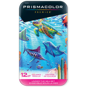 lot 111 image: Prismacolor Premier Colored Pencils  Soft Core  Under the Sea Set  12 Count - Retail $45