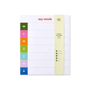 lot 133 image: Field Trip 10x12 Notepad Weekly Planning - Retail $5
