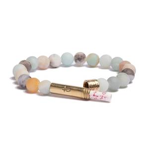 lot 107 image: Wishbeads Intention Bracelet (Matte Amazonite - Women) - Retail $48
