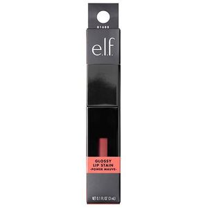 lot 124 image: e.l.f. Glossy Lip Stain - Power Mauve - 0.1 fl oz Shine Enhancing Liquid Lip Makeup, Light to Medium Tones, Vegan Formula - Retail $9