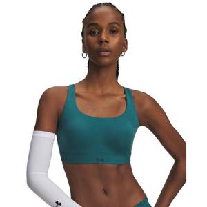 lot 4335 image: Under Armour Womens Effortless High Impact Sports Bra, (338) Rack Green   Arden Green, Large D-DD - Retail $50