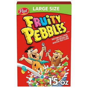 lot 4352 image: Post Fruity Pebbles Large Size Box 15 Oz&nbsp