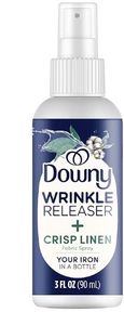 lot 4367 image: Downy Wrinkle Release Spray Travel Size, All In One Formula, Removes Wrinkles, Static and Odor Eliminator, Light Fresh Scent, 3 Fl Oz&nbsp