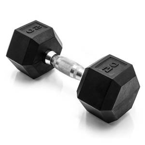 lot 4415 image: CAP 20lbs Coated Hex Dumbbell with Contoured Handle&nbsp