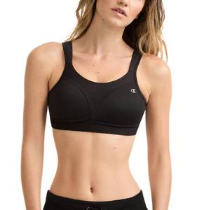 lot 4420 image: Champion Womens Sports Bra, High-Impact, Maximum Support, Breathable, Moisture-Wicking Fabric, Black, 36DD - Retail $38