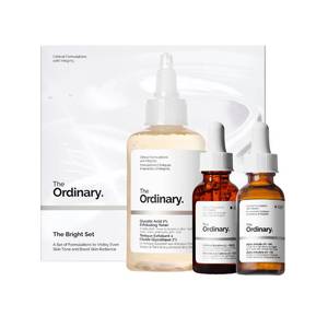 lot 4428 image: The Ordinary The Bright Set, 3-Step Regimen for Radiant, Even Skin Tone with Glycolic Acid 7% Exfoliating Toner, Alpha Arbutin 2%  HA, and Caffeine Solution 5%  EGCG  Skin Care Set - Retail $24
