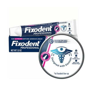 lot 4449 image: Pack of 2 Fixodent Professional Ultimate Denture Adhesive Cream  1.8 oz - Retail $9