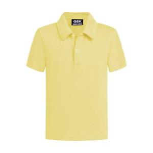 lot 4461 image: QBK Toddler to Youth Boys School Uniform Pique Polo Kids Short Sleeve Collared Golf Shirt (Light Yellow XS) - Retail $15