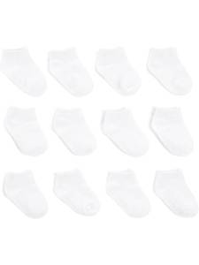 lot 4482 image: Simple Joys by Carters Toddler Boys 12- Pack Sock Crew, white, 2T3T - Retail $19