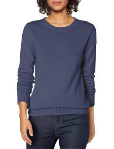lot 4483 image: Amazon Essentials Womens Crewneck Sweater, 100% Cotton, Navy, Small - Retail $21