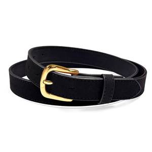 lot 4526 image: Womens Dress Casual Jean Genuine Suede Leather Belt 1(25mm) Wide (Black, 36) - Retail $22