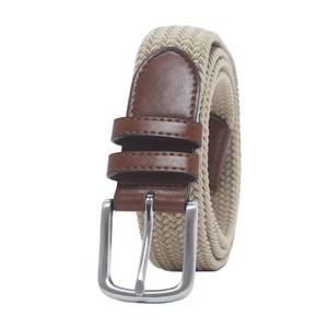 lot 4542 image: Amazon Essentials Mens Stretch Woven Braid Belt for Jeans, Khaki Brown, 42 - Retail $12