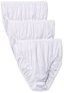 lot 4567 image: Shadowline Womens Panties - Nylon Hipster (3 Pack), White, 7 - Retail $36