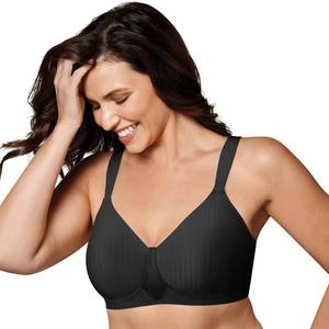 lot 4583 image: PLAYTEX Womens Secrets All Over Smoothing Full-Figure Wirefree Us4707 Bras, Black, 40B US - Retail $22