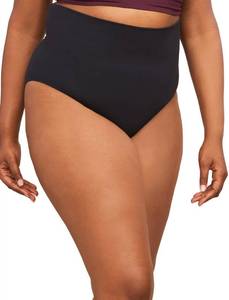 lot 4584 image: Motherhood Womens Maternity High Waist Underwear, Pregnancy Seamless Soft Belly Support Panties Over Bump, 2 Pack, Black Nude (SM) - Retail $19