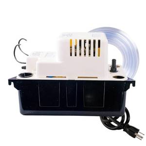 lot 161 image: Little Giant VCMA-15ULST 115 Volt, 65 GPH, 150 HP Automatic Condensate Removal Pump for HVACRefrigeration SystemsDehumidifiers with Overflow Detection Switch and 20-Foot Tubing, BlackWhite, 554415 - Retail $50
