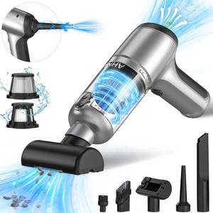 lot 164 image: Pre Owned AHNR Handheld Car Vacuum Cleaner Cordless with Brushless Motor, 20000PA High Power Vacuum Cleaner & Air Duster, 3 in 1 Keyboard Portable Mini Hand Held Vacuums Cleaner for Car Home - Retail $34