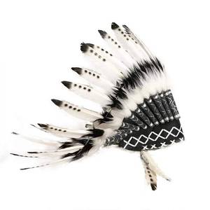 lot 234 image: Yinuoday Native American Headdress, Photo Props Indian Headwear Feather Headdress Headband Accessories for Party Photo Props Party Home Decor - Retail $28