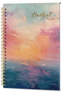 lot 238 image: Aesthetic Budget Planner - Monthly Finance Planner with Expense Tracker, Undated Bill Organizer, Budget Notebook to Manage Your Finances, Account Budget Book - Sunset - Retail $14