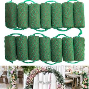 lot 262 image: Lyellfe 14 Pieces Floral Foam Garland, 10 Ft Arch Door Flower Sponge Blocks Kit, Absorption Flower Holder for Wet Dry Fresh Flowers, Arrangement, Centerpiece,Wedding Decor - Retail $19